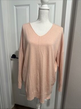 Dreamers Blush V-Neck Lightweight Sweater